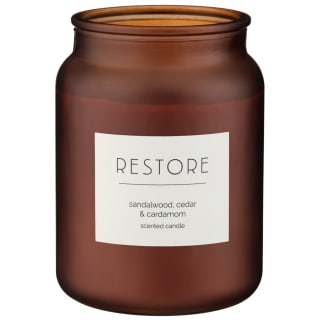 B&M Large Spa Scented Candle - Amber - Restore