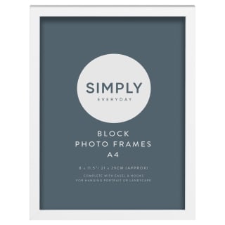Simply Everyday A4 Block Frames 3pk - White