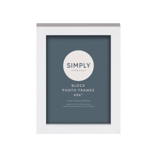 Simply Everyday 4 X 6" Block Frames 3pk - White