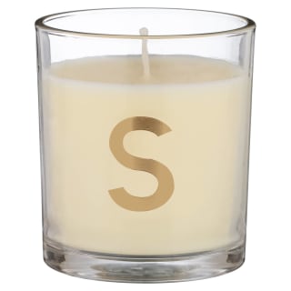 B&M Alphabet Candle (Assorted) - Sandalwood & Amber