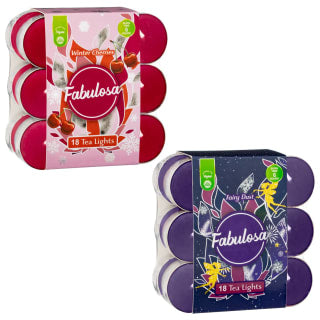 Fabulosa Tea Lights 18pk - Winter Cherries