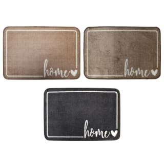 B&M Super Soft Washable Slogan Mat 50 X 70cm - Grey