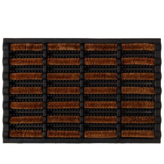 B&M Rubber Coir & Wire Scraper Doormat 40 X 60cm