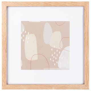 B&M Square Wooden Photo Frame 10cm