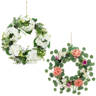Bloom Spring Flowers Wreath - Pink
