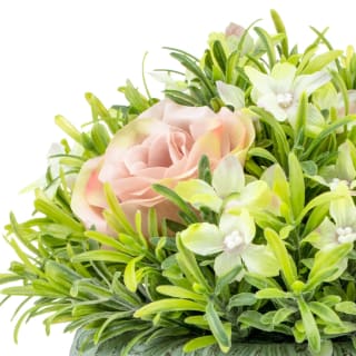 Bloom Flowers In Table Pot