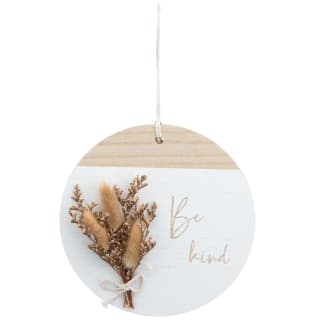 B&M Pampas Grass Hanging Plaque