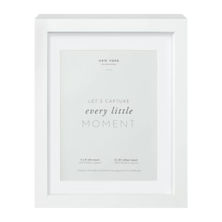 B&M New York Box Photo Frame - 6 X 8" - White