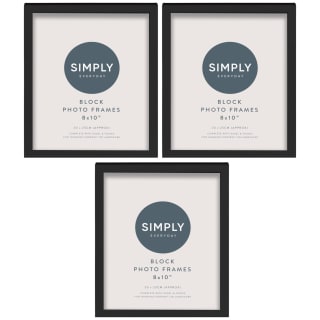  Simply Everyday 8 X 10" Block Frames 3pk - Black