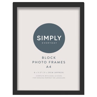  Simply Everyday A4 Block Frames 3pk - Black