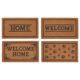 B&M Rubber & Coir Doormat - Paw Prints