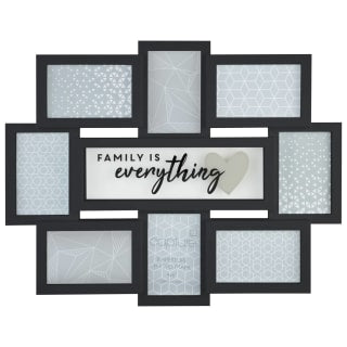 B&M Multi Aperture Photo Frame 8pc - Family Is Everything