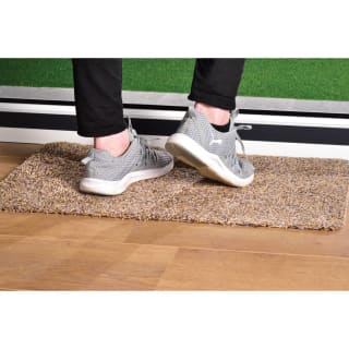 B&M Antibacterial Doormat - Brown