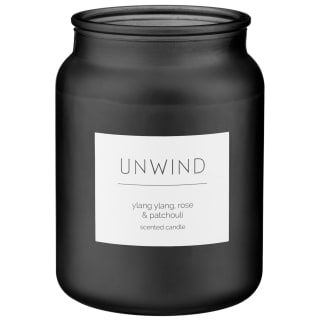 B&M Large Spa Scented Candle - Black - Unwind