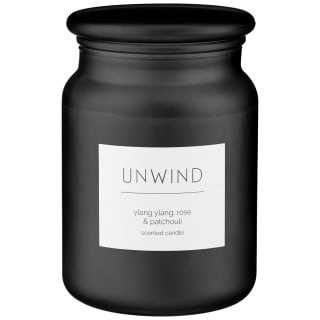 B&M Large Spa Scented Candle - Black - Unwind
