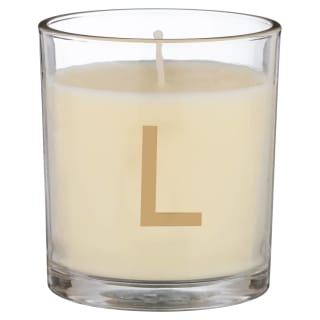 B&M Alphabet Candle (Assorted) - Sandalwood & Amber