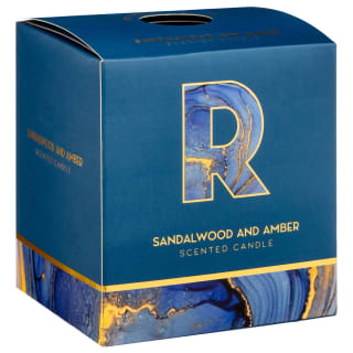 B&M Alphabet Candle (Assorted) - Sandalwood & Amber