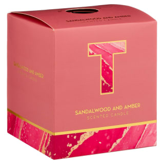 B&M Alphabet Candle (Assorted) - Sandalwood & Amber