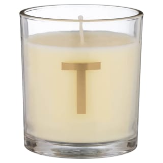 B&M Alphabet Candle (Assorted) - Sandalwood & Amber