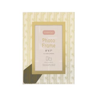 B&M Harmony Glass Photo Frame 5 X 7" - Gold