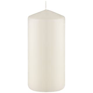  Unscented Pillar Candles 4pk