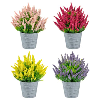 Bloom Heather In Plant Pot - Light Pink