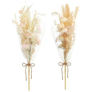 B&M Dried Flower Bunches - Pink