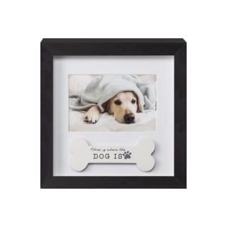 B&M Box Photo Frame - Home Is Where The Dog Is