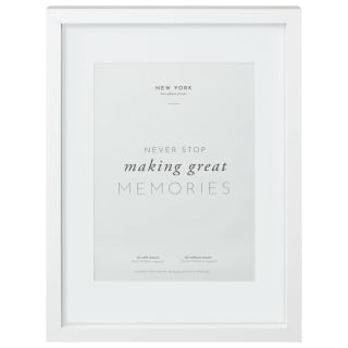 B&M A4 New York Box Photo Frame - White