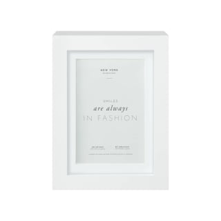 B&M New York Box Photo Frame - 4 X 6" - White