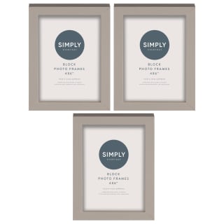  Simply Everyday 4 X 6" Block Frames 3pk - Grey